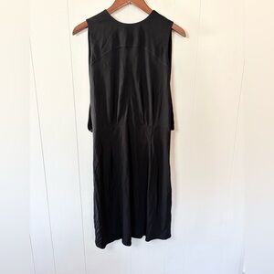 Lagence black sleeveless backless midi dress size 4 viscose
